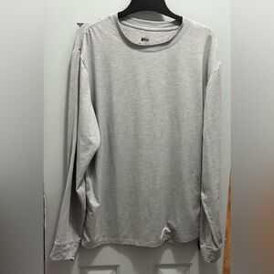 REI Co-Op Men's Gray Long Sleeve T-Shirt Base Layer with Thumb Holes Large